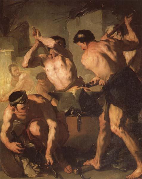 Luca Giordano Vulcan's Forge Germany oil painting art